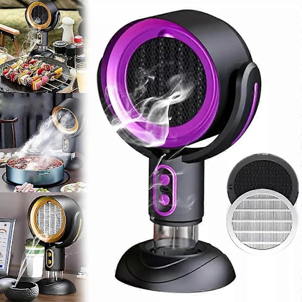 Puff Chill Rygeventilator Puff Chill Ventilator til Rygning Røgfjernende Rensningsventilator Usb charging Purple