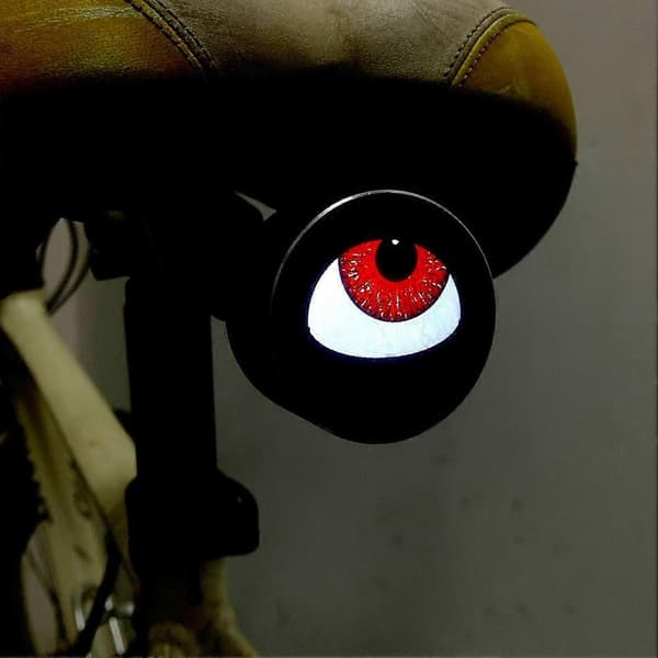 Smart sykkelbaklykt Devil's Eyes vanntette sykkellykter for nattsykling BlackA