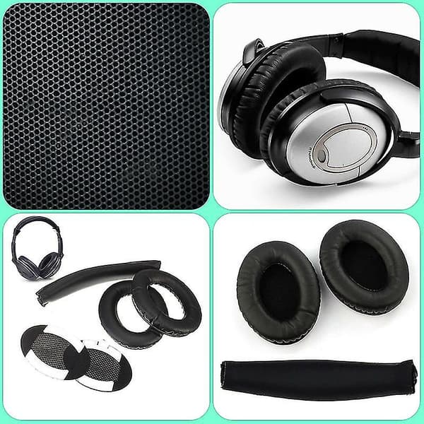Erstatningsputer Øreputer Ørekopper Hodebøyle For Bose Quietcomfort Qc15 Qc2 Hodetelefoner