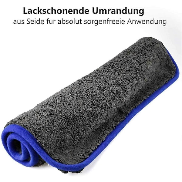 1200GSM Mikrofiber Bilrengøringsklude, 3 stk. Bilplejeklud