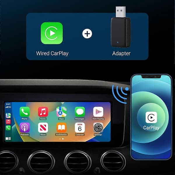 Trådløs Carplays Androids Auto Adapter Multifunksjonell Dongle Adapter for Bil Lastebil