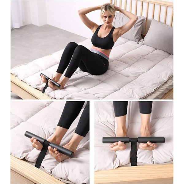 Bärbar Sit-up-hjälp Kroppsstretch-tillbehör Hälsosamt Magutrustning för Män och Kvinnor Sit-up-stång Lämplig för Hem, Arbete eller Resor