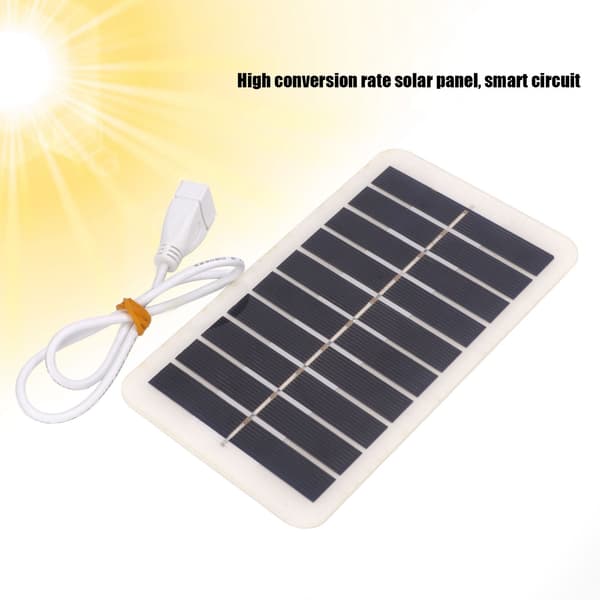 5V 2W 400mA Solcellspanel Utomhus Nöd USB Solpanel Bärbar Solladdare Panel för Mobiltelefon