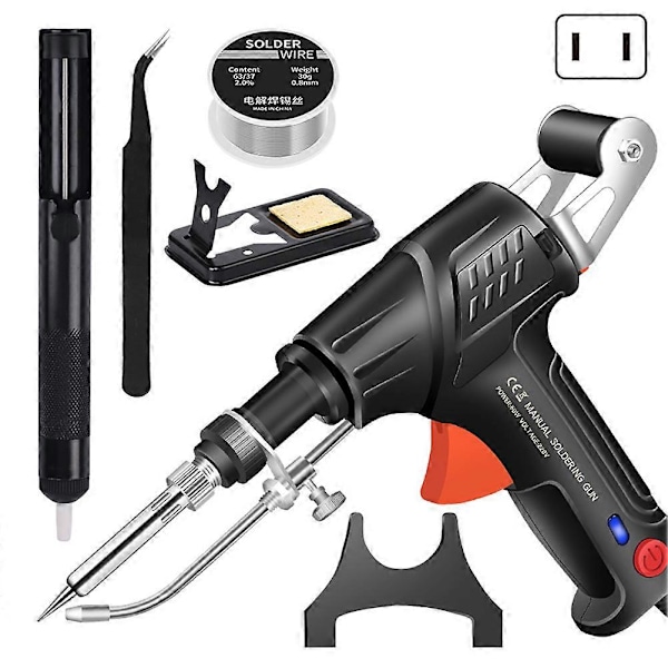Internt Uppvärmda Industriella Lasersvetsverktyg Intern Uppvärmning Handhållet Lödningsverktyg Kit för Reparationer Hem DIY Black US plug