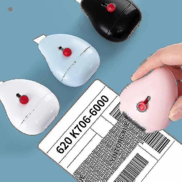 Identity Eft Protection Roller Stamp Anti-eft ja Privacy Security Package Purkaustyökalu . White