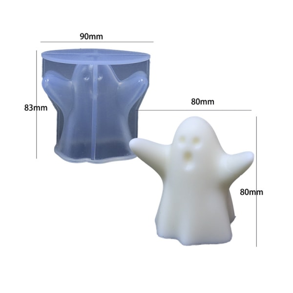 Ghost kynttilän molds kynttilä DIY silikonimuotti mold valmistus kynttilän sydän