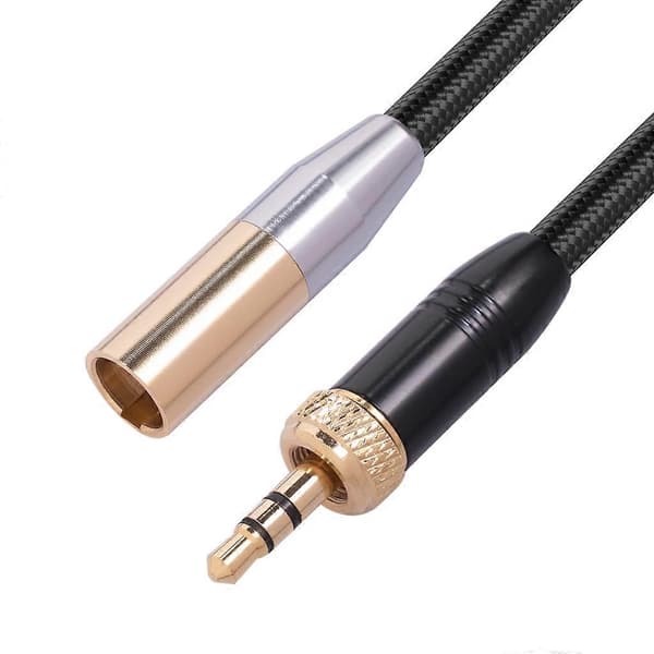 Mini XLR Hann til 3,5 mm Lydpluggkabel, 3-polet Mini XLR til 1/8'' TRS Pluggkabel