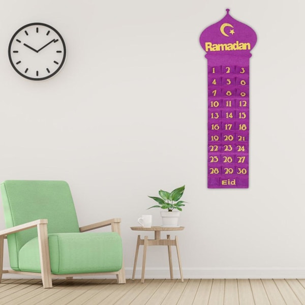 Ramadan nedtellingskalender oppbevaringspose.