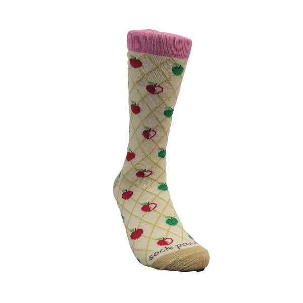 Love Apple Pattern Socks från Sock Panda (Adult Medium)