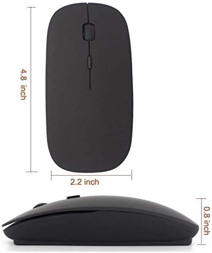Oppladbar trådløs mus for MacBook Pro/Air, Bluetooth-mus for Laptop/PC/Mac/iPad pro/Datamaskin