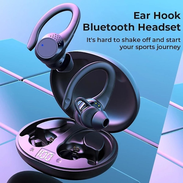 Mpow Bluetooth Headset 5.2 Tws Langattomat Kuulokkeet Nappikuulokkeet Korvakoukulla