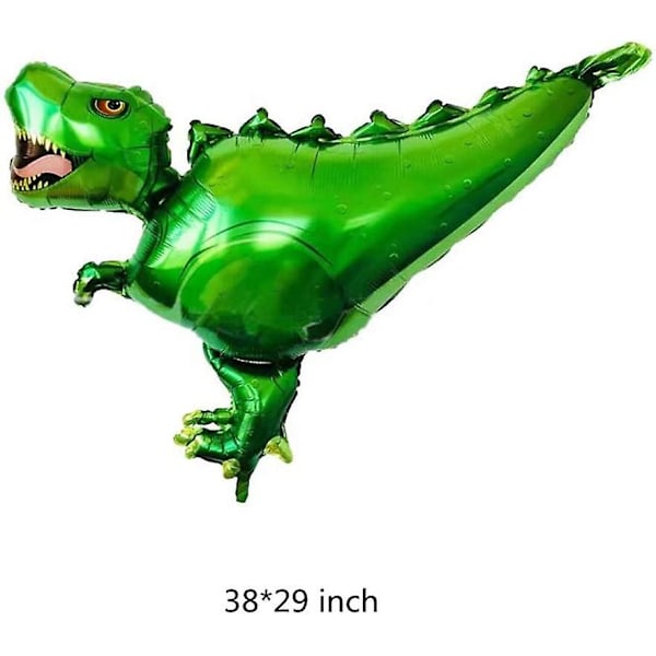 Dinosaur Fødselsdagsdekorationer 6 stk. Kæmpe Selvstående Dinosaur Folieballoner Festartikler - -