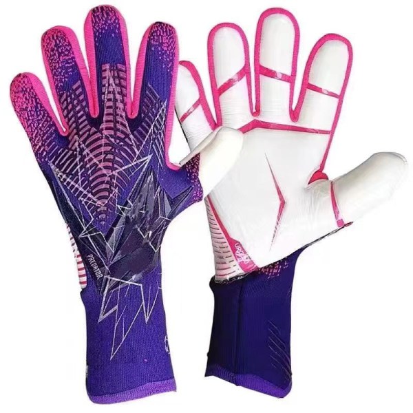 1 par fodboldhandsker Målmandshandsker Purple 8-Adults