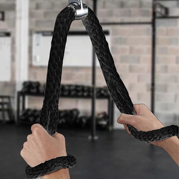 Tricepsrep Nylon Tricepsrep Fitness Assist Styrketräningsrep Kabelmaskinstillbehör för Hemmagym Överkropp Inomhus 100cm