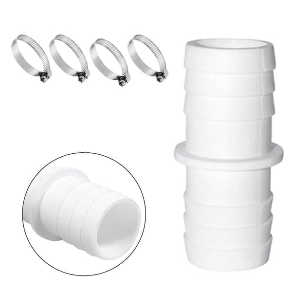 Multifunktionell adapter för poolslang, 38 mm poolslangkoppling, ABS-textur, lämplig för poolutrustning i plast