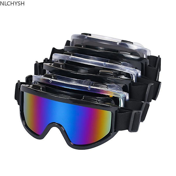 Lbq Ski Snowboard Glasögon Bergskidåkning Glasögon Snöskoter Vintersport Goggle Snöglasögon Transparent frame al