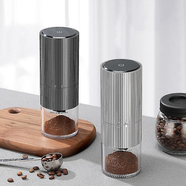 Bærbar Elektrisk Kaffekvern Type-C USB-Lading CNC Rustfritt Stål...