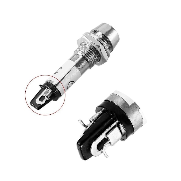 Indikatorlys DC 24V, Grøn, Metal Skal Panelmontering 5/16\" 8mm 8 stk