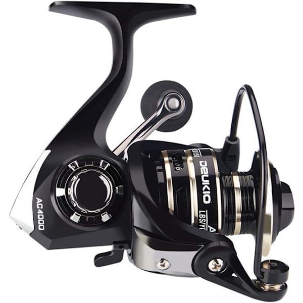 Spinnefiskeshjul, Spinnefiskehjul, Fiskehjul 5.2:1 Gear Ratio Ultralet Ferskvand og Saltvand - Glat og Kraftfuld