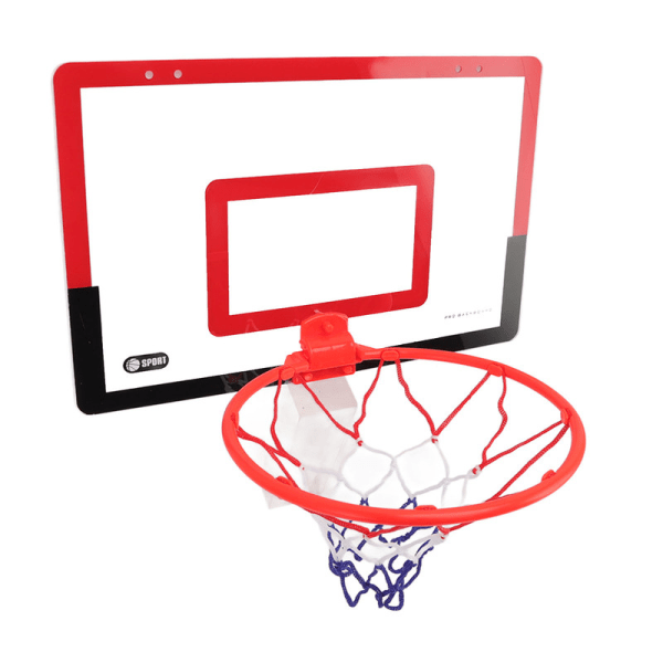 JFJC Mini Basketball Hoop Sæt Hulfri montering Bounce Design Rød Sort Indendørs Forælder Barn Interaktion Basketball Legetøj