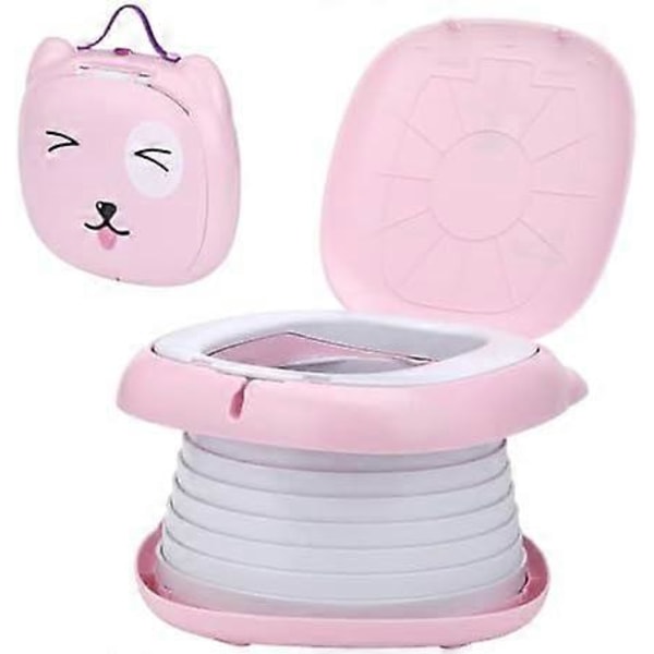Bærbart foldetoilet til babyer og børn, børnedesign, hygiejnisk, overgang badeværelse ble, læring, sjov, sikker, nem at bruge