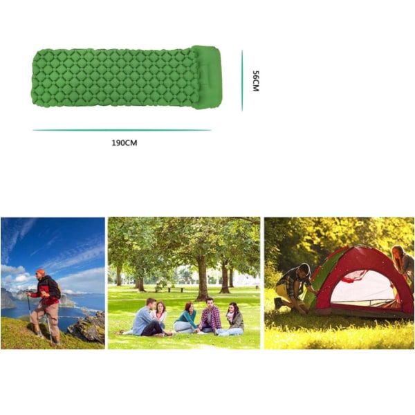 Ultralätt liggunderlag med inbyggd kudde- Uppblåsbar-camping