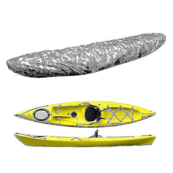 2,1 m-6,5 m Kajak Kanot Förvaringsskydd - Vattentätt UV-solskydd för 8 storlekar Fiskebåt / Kajak / Kanot - Ocean Camo, 300 cm 550cm