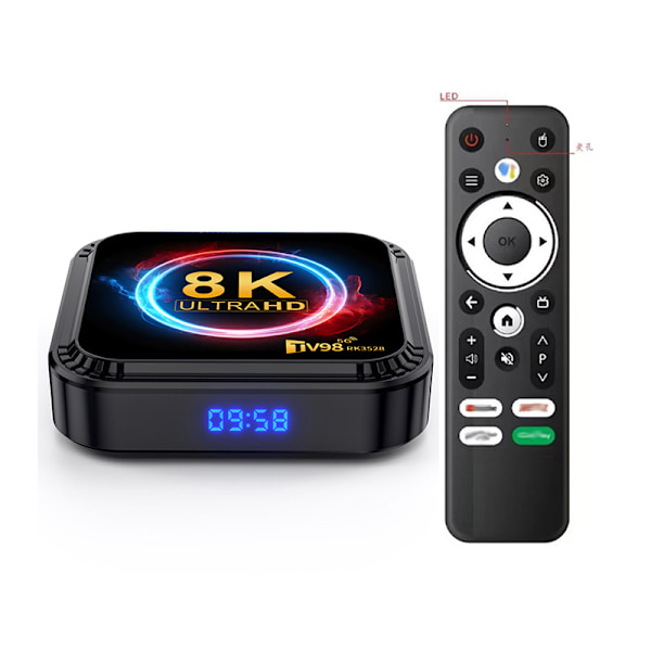 TV98 RK3528 set-top box 4K HD 5g dual WIFI6 Android 13 BluetoothTV box tv box