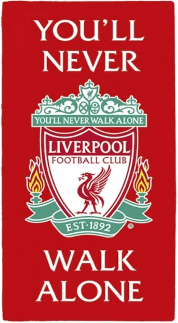 Liverpool FC You'll Never Walk Alone Crest Badehåndklæde