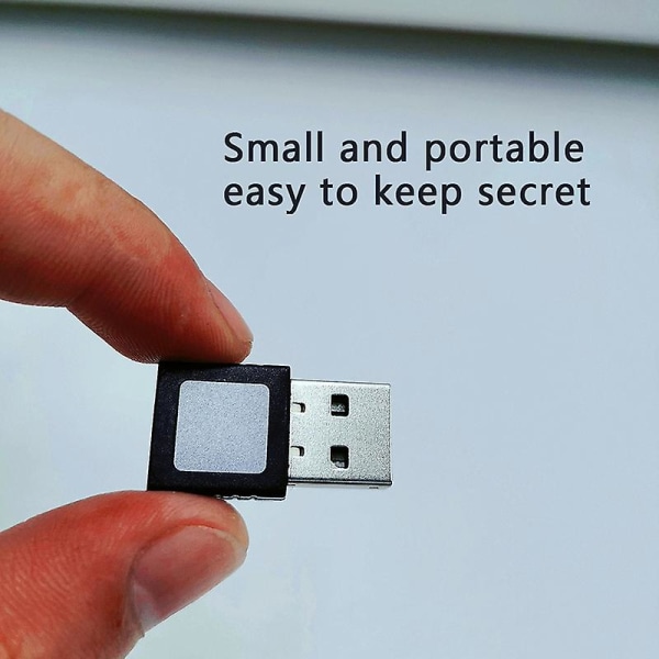 Smart Id USB fingeravtrycksläsare för Windows 10 32/64bit Lösenordsfritt inloggningslås Black 1 pc