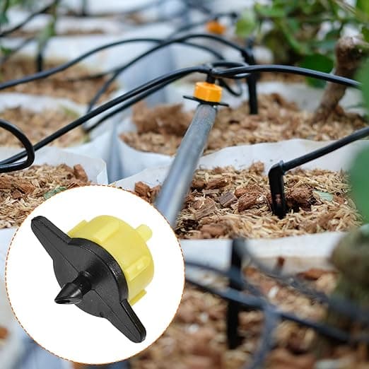 60-pack bevattningsdroppare - Trädgårdsgräsmatta tryckkompenserande droppare konstant flöde för bevattningssystem