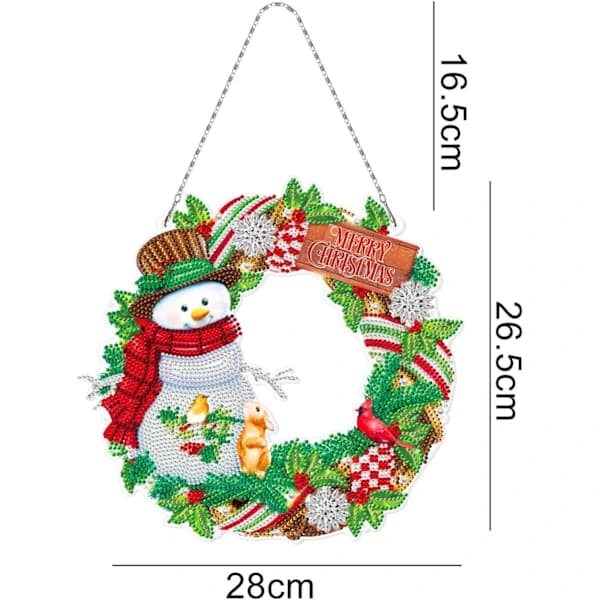 5D Diamantmaling Juledekorasjon DIY Diamantmalingssett