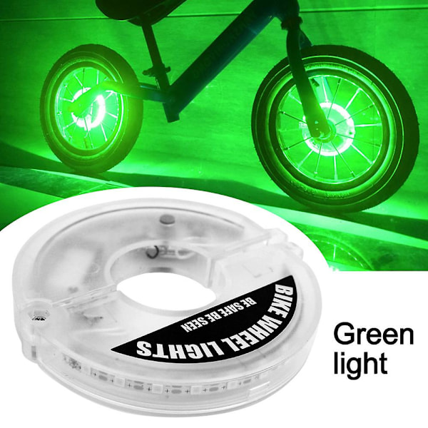 22 Led Flash Eikelys Intelligent Induksjon Sykkelhjul Lys USB Oppladbart Balanse Bil Trommelys Dekk Ventil Lampe Green