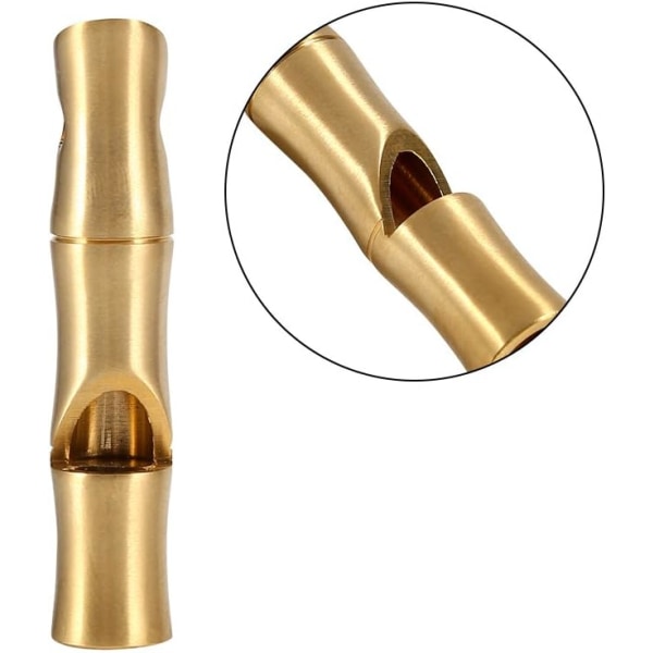 2st mini mässing nödsignal visselpipor Survival Tool