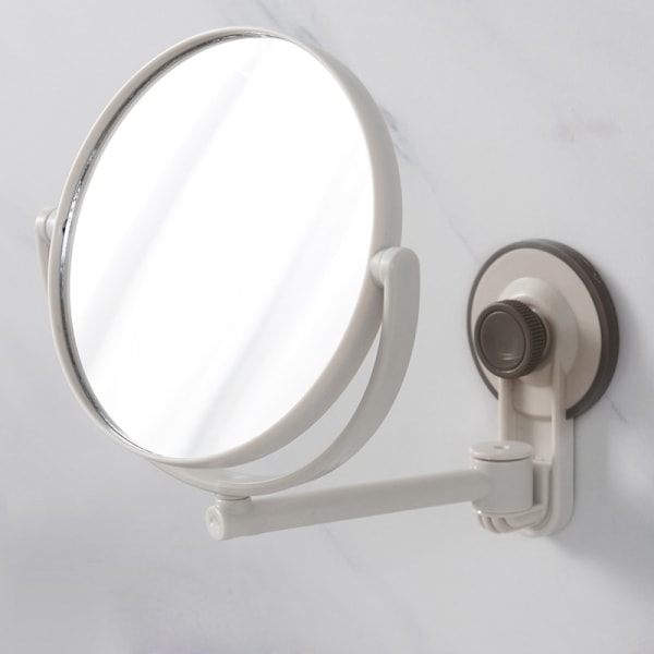 Makeup spejl 1X/3X forstørrelsessugekop kan justeres White