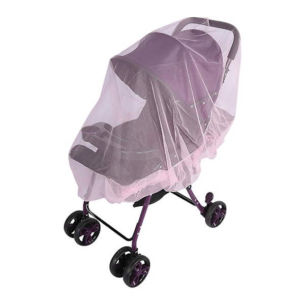 Myggnät för barnvagn Rosa - Säkerhetsnät för barnvagn