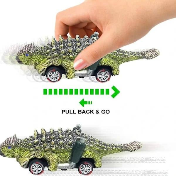 Dinosaurukset-autot - 4 kpl pakkaus