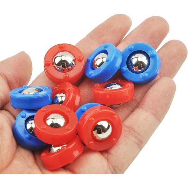 16 Stykker Mini Shuffleboard Udstyr Rulle Sæt, Shuffleboard Rulle Udskiftning Curling Tilbehør Frie Glidekugler Hjemmespil til Familiesjov