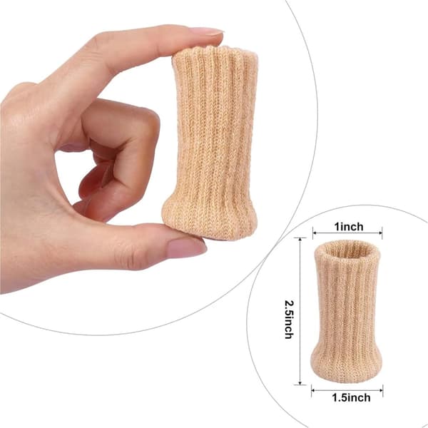 Set med 24 stolsbensstrumpor, mycket elastiska möbelbensskydd med tjocka kuddar