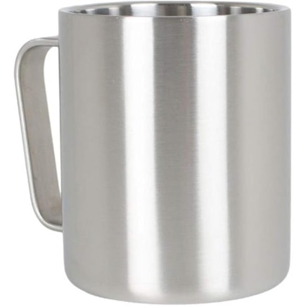 Campingkop i rustfrit stål, Unisex, Sølv, One Size