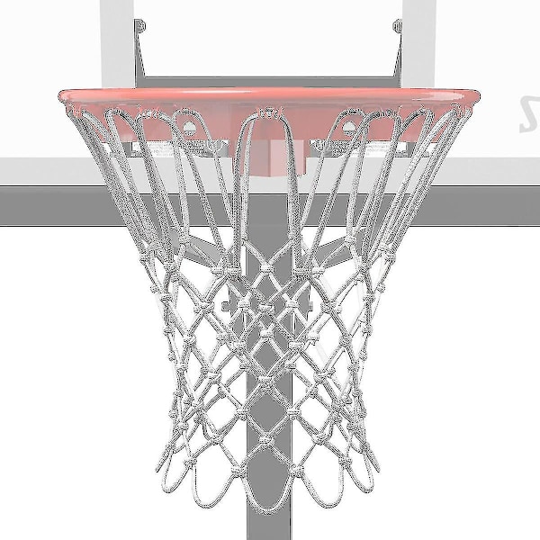 Spalding Heavy Duty Basketballnet til Indendørs/Udendørs Brug - Hvid-dwdz