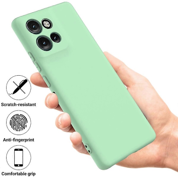 Til Motorola Edge 50 Neo 5G Etui Flydende Silikone Anti-Ridse Telefon Cover med Håndrem Style B