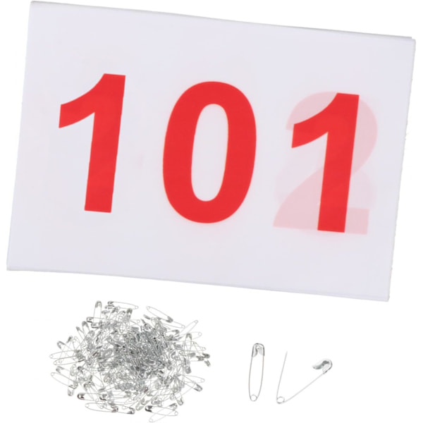 100 nummererte startnummer (fra 001 til 100a)