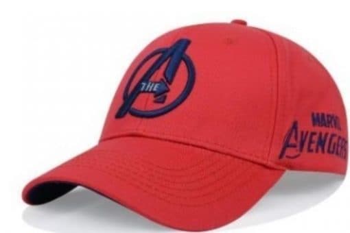 Avengers Marvel cap baseball quality - Red / text in blue