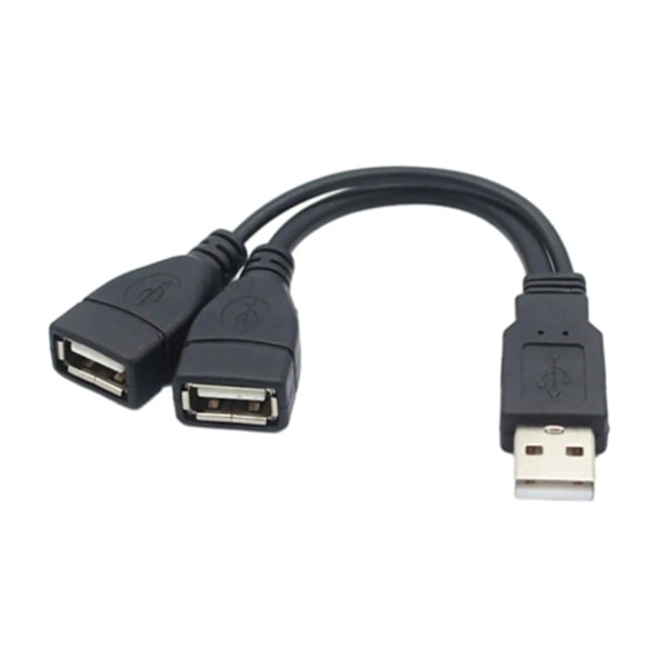 Høykvalitets 1 Hannplugg Til 2 Hunnkontakt Usb 2.0 Skjøteledning Datakabel Strømadapter Konverter Splitter Usb 2.0 Kabel