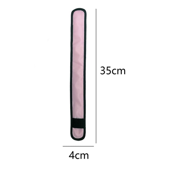 LED reflekterande klapparmband pink