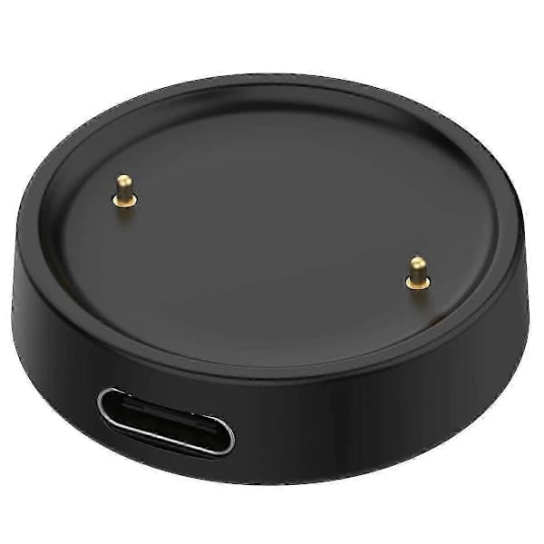 USB-C / Type-C -liitäntäinen älykellon lataussovitin Amazfit Bip 6 / Active 2 -kelloille, musta SZRH A-S
