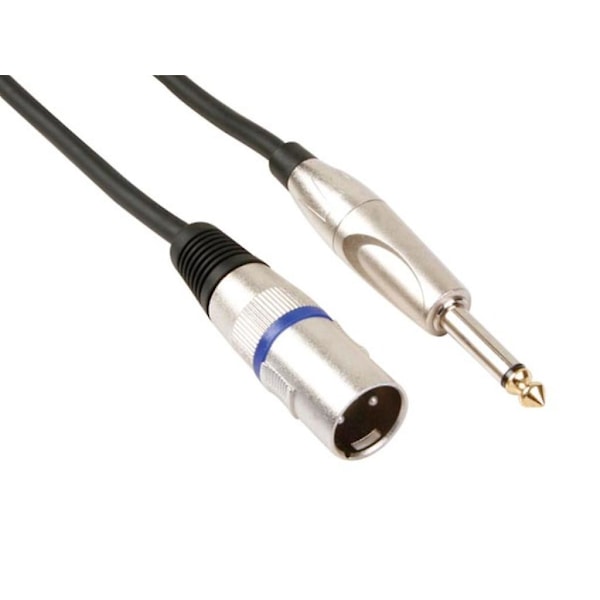 XLR-kaapeli - XLR-uros - 6,35 mm:n jakkiin - Mono - 6 m