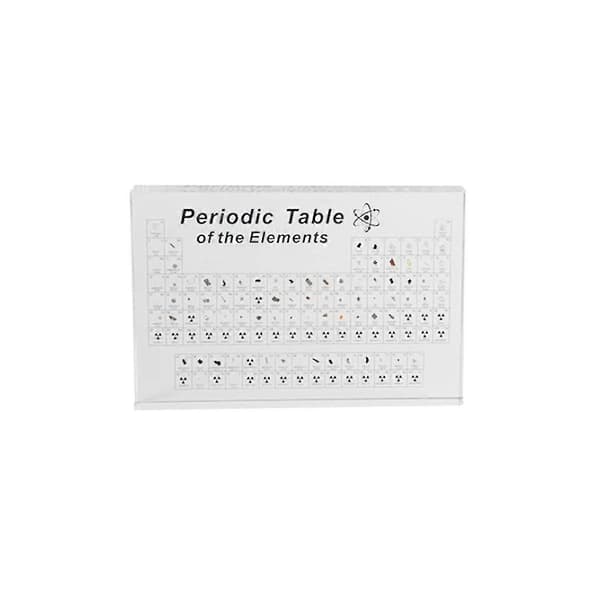 Periodisk system med ekte elementer inni, ekte elementer periodisk system, Tabla Periodica Con Element