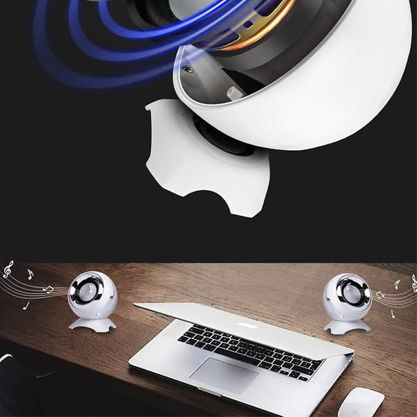 Computer USB-strøm Højttalere Mini Desktop Højttalere Lyd, Overlegen Stereo Lyd, Dobbelt Horn, Perfekt til Computer, Laptop